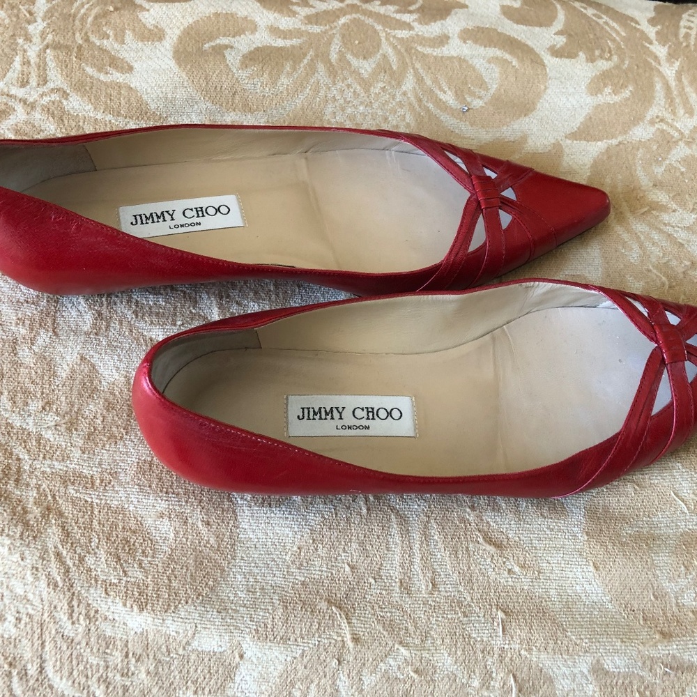 Jimmy Choo Lychee  Flats